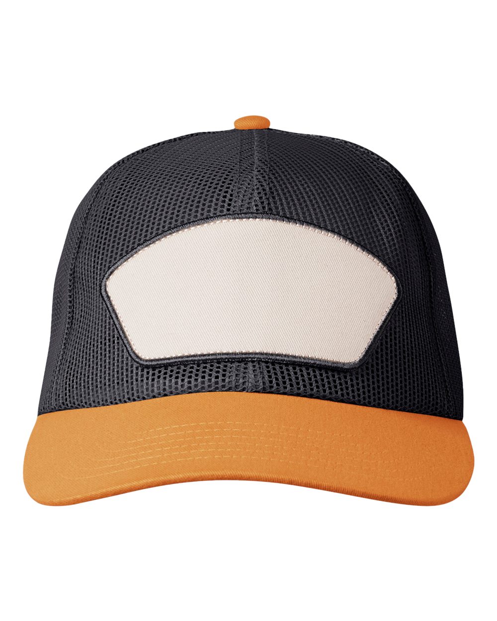 Homestead Mesh Trucker Cap - Front - B869E8120 - Old Gold/ Black