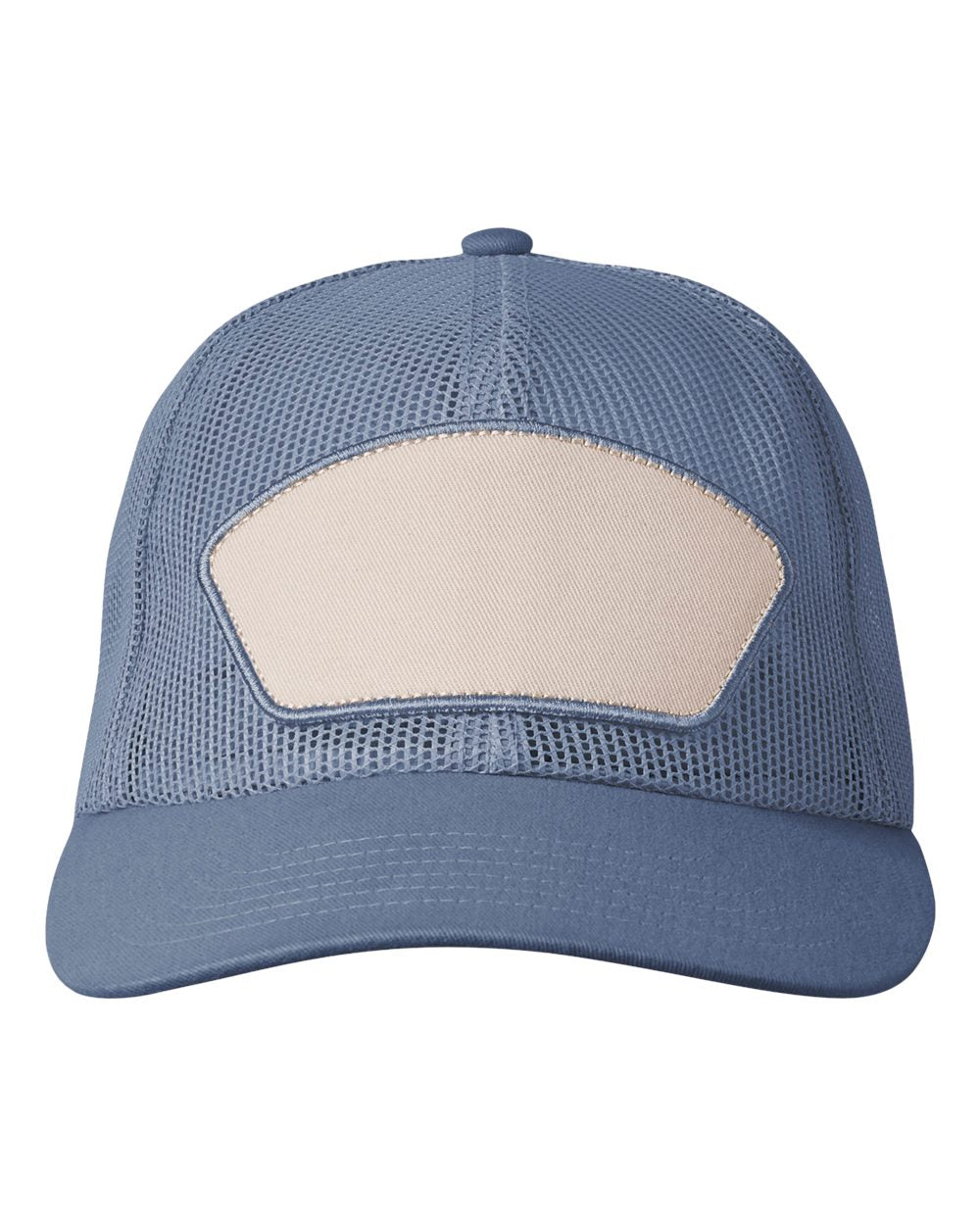 Homestead Mesh Trucker Cap - Front - B869E8250 - Slate Blue/ Slate Blue