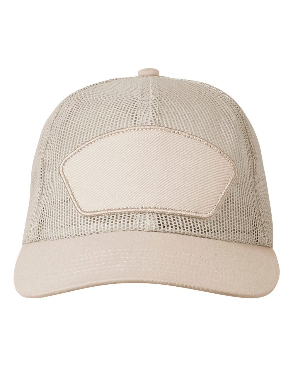 Homestead Mesh Trucker Cap - Front - B869E8770 - Khaki/ Khaki