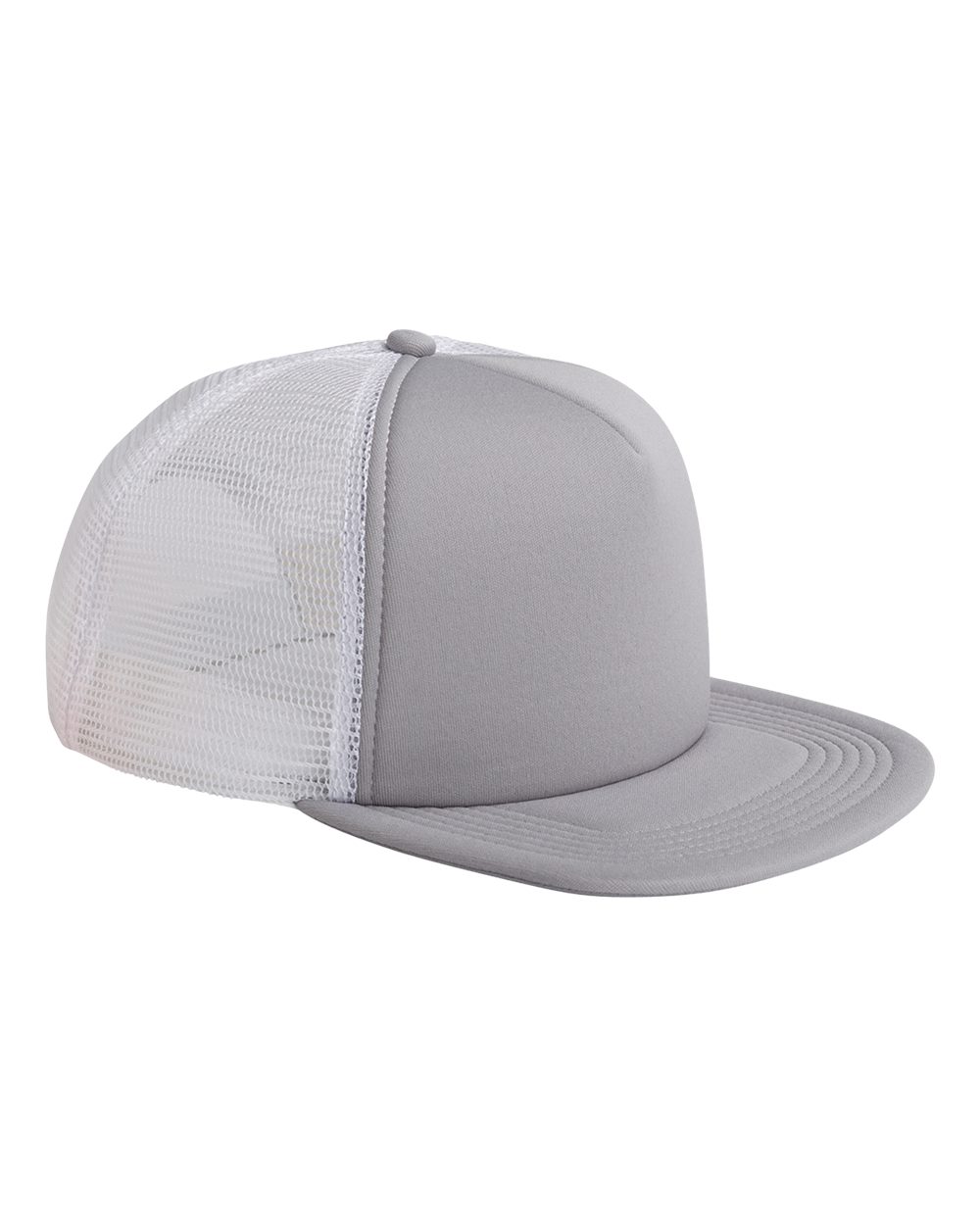 Foam Front Trucker Cap - Front - B902E8110 - Steel/ White
