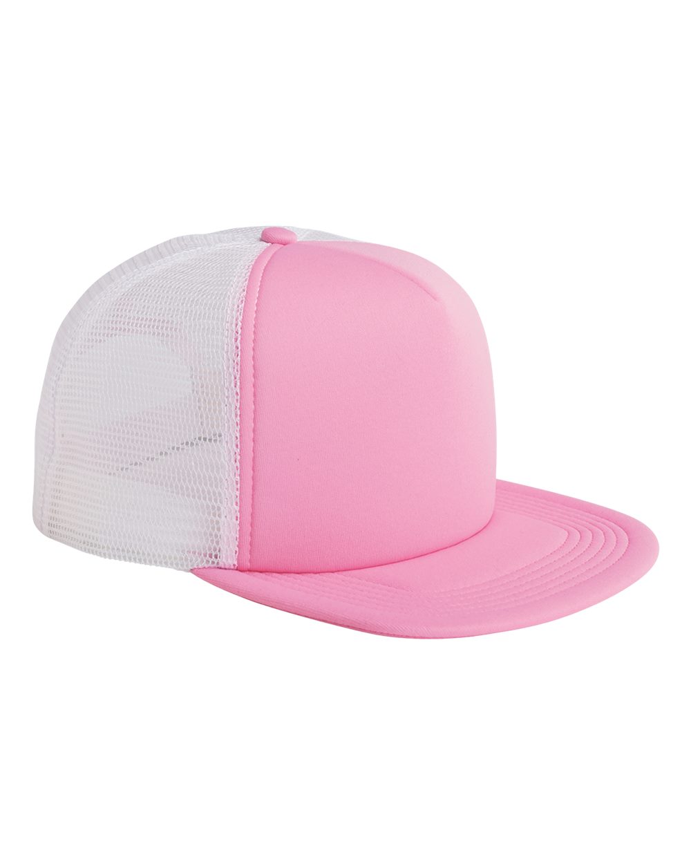 Foam Front Trucker Cap - Front - B902E8300 - Pink/ White