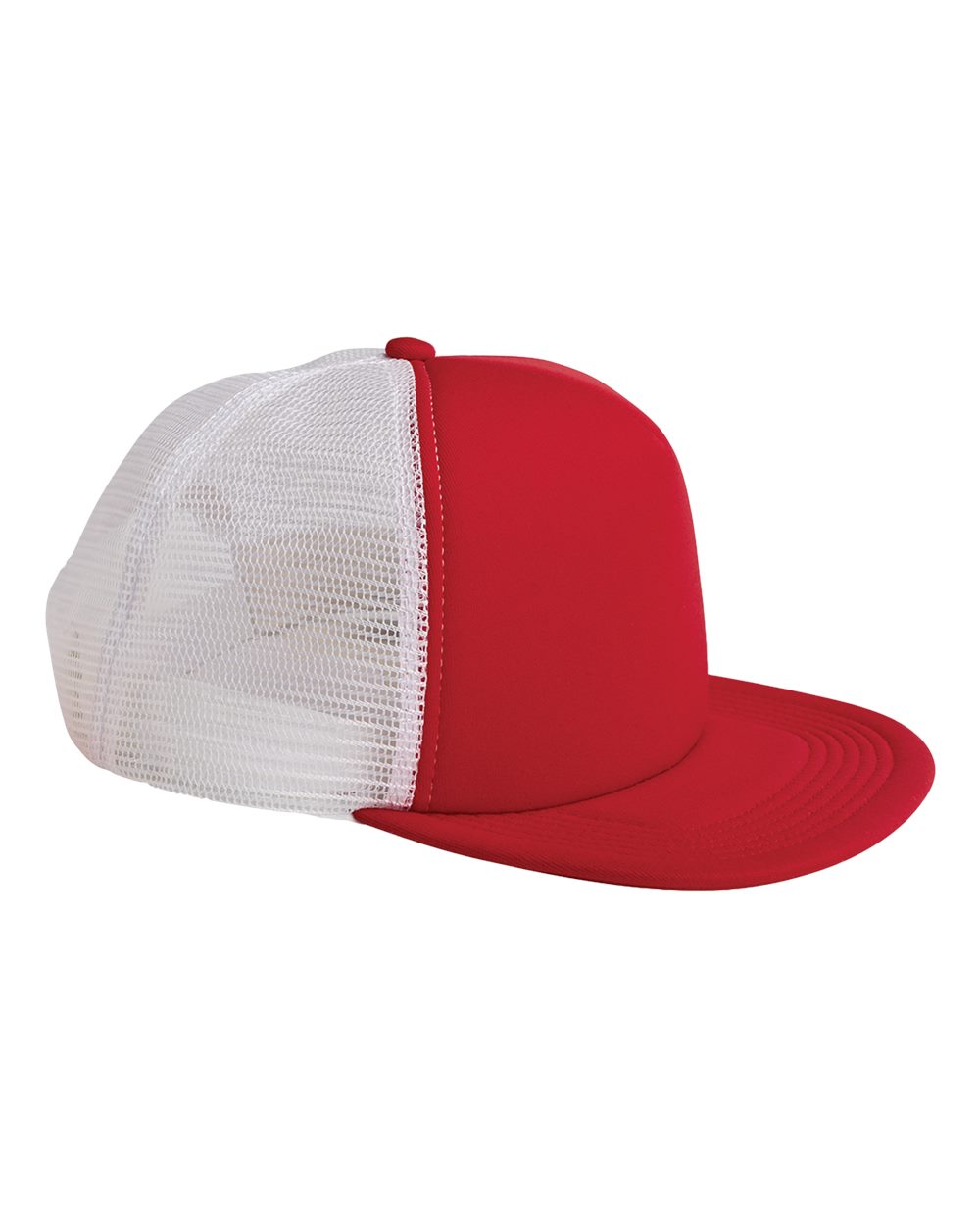 Foam Front Trucker Cap - Front - B902E8700 - Red/ White