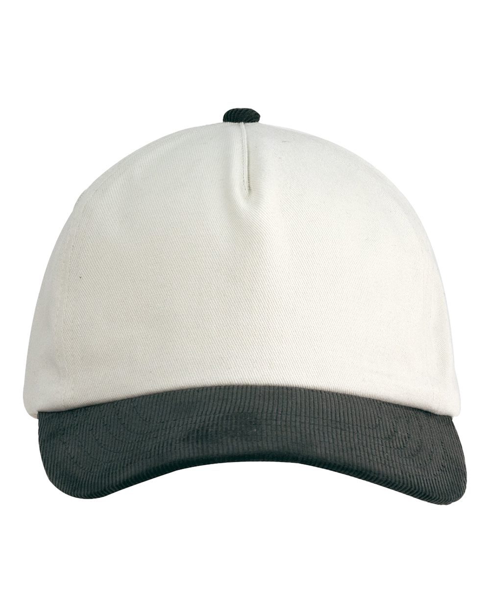 Corduroy Cap - Front - B875E8540 - Cream/ Olive