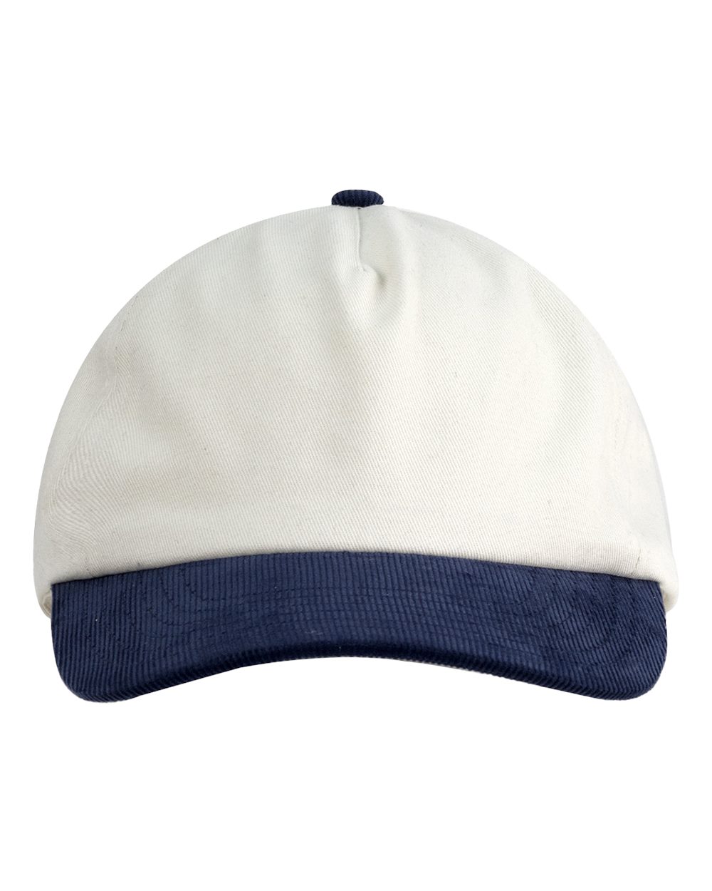 Corduroy Cap - Front - B875E8650 - Cream/ Navy