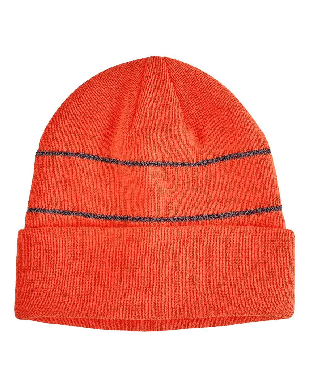 Reflective Cuffed Beanie - Front - B849E8130 - Neon Orange