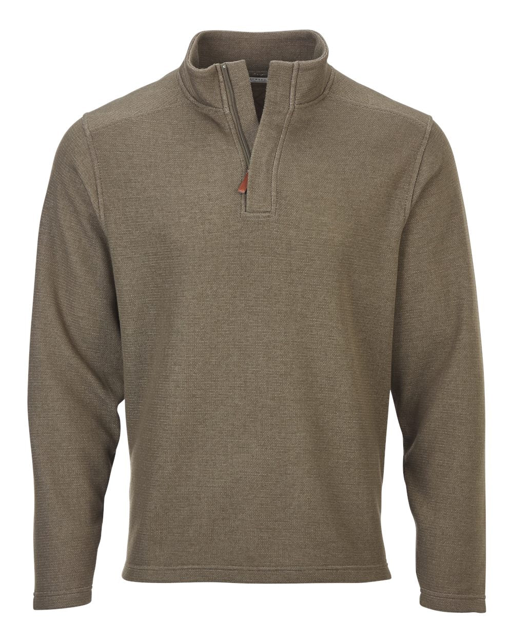 Unisex Sullivan Quarter-Zip Pullover - Front - B12903541 - Green Heather