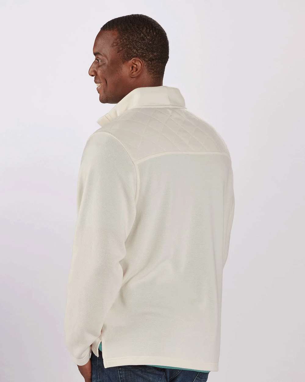 Unisex Sullivan Quarter-Zip Pullover - OnModelBack - B12903241 - Natural Heather