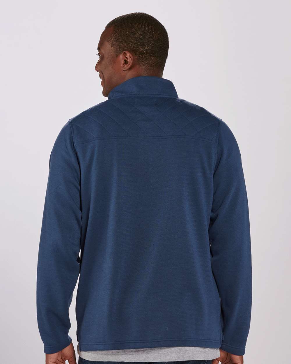 Unisex Sullivan Quarter-Zip Pullover - OnModelBack - B12903751 - Indigo