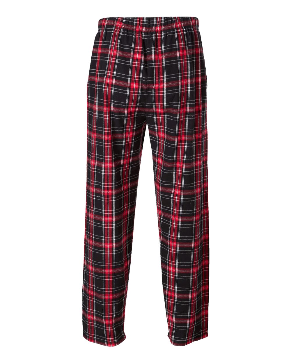 Men's Harley Flannel Pants - Back - B13203951 - Black/ Red Kingston Plaid