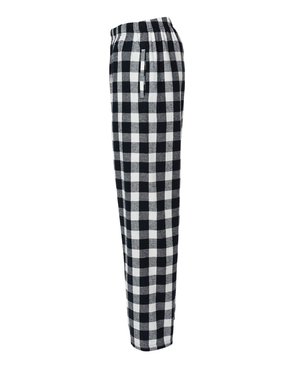 Men's Harley Flannel Pants - DirectSide - B13203001 - Black/ White Buffalo Plaid