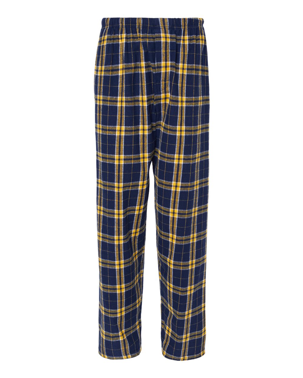 Men's Harley Flannel Pants - Front - B13203141 - Navy/ Gold