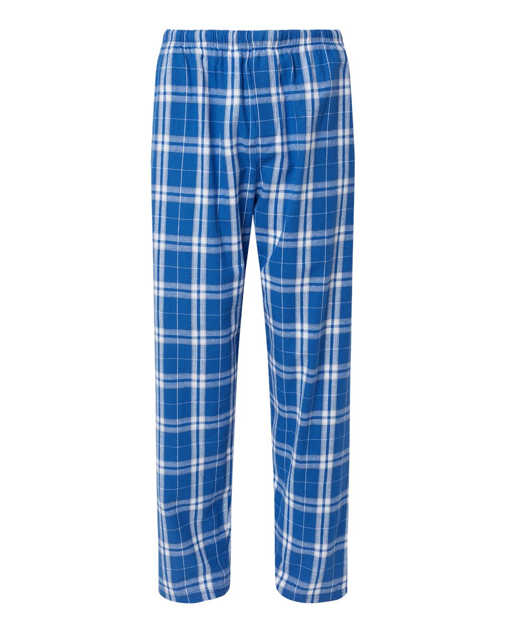 Men's Harley Flannel Pants - Front - B13203211 - Royal/ Silver Plaid