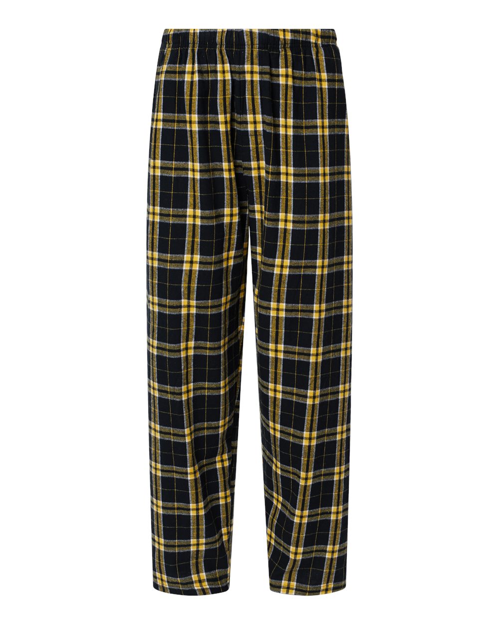 Men's Harley Flannel Pants - Front - B13203281 - Black/ Gold