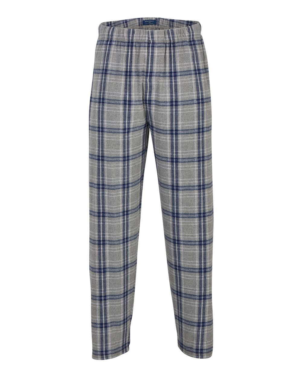 Men's Harley Flannel Pants - Front - B13203461 - Oxford Heather/ Navy Kingston