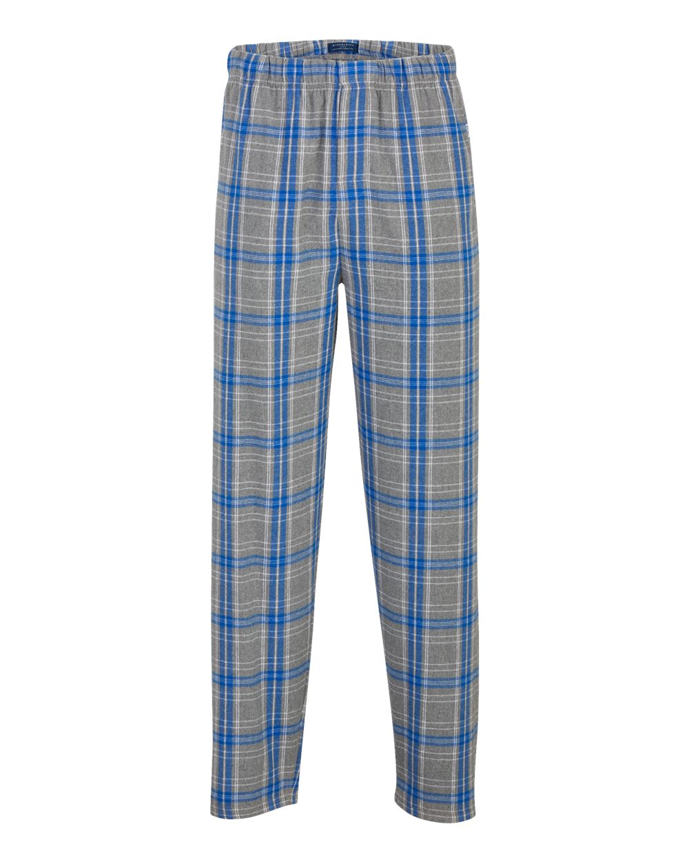 Men's Harley Flannel Pants - Front - B13203471 - Oxford Heather/ Royal Kingston
