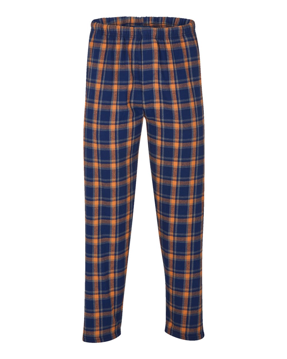 Men's Harley Flannel Pants - Front - B13203751 - Heritage Navy/ Orange/ Grey Plaid