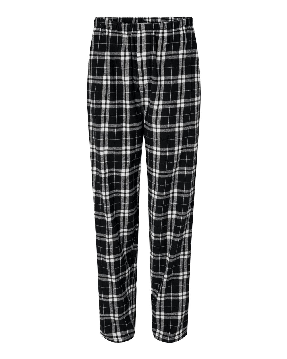 Men's Harley Flannel Pants - Front - B13203931 - Black/ White