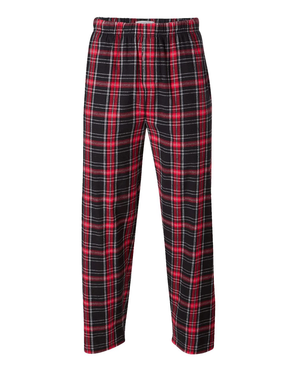 Men's Harley Flannel Pants - Front - B13203951 - Black/ Red Kingston Plaid