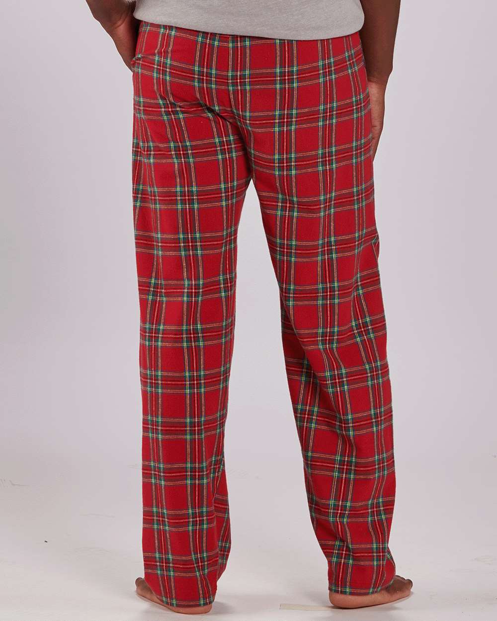 Men's Harley Flannel Pants - OnModelBack - B13203261 - Stewart Tartan
