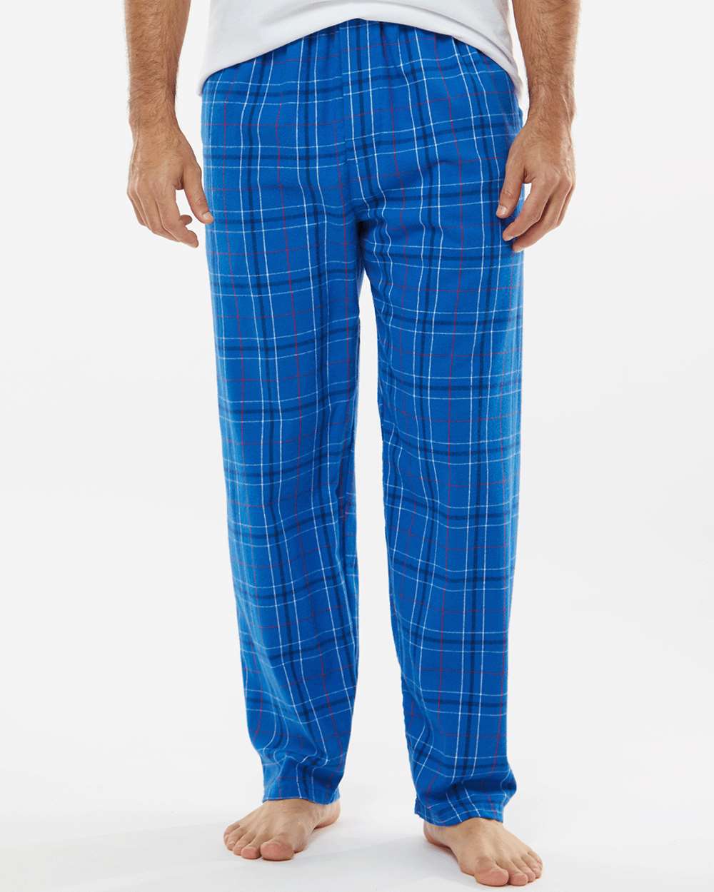 Men's Harley Flannel Pants - OnModelFront - B13203191 - Royal Field Day Plaid