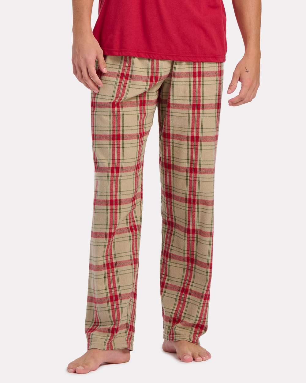 Men's Harley Flannel Pants - OnModelFront - B13203351 - Reindeer Plaid