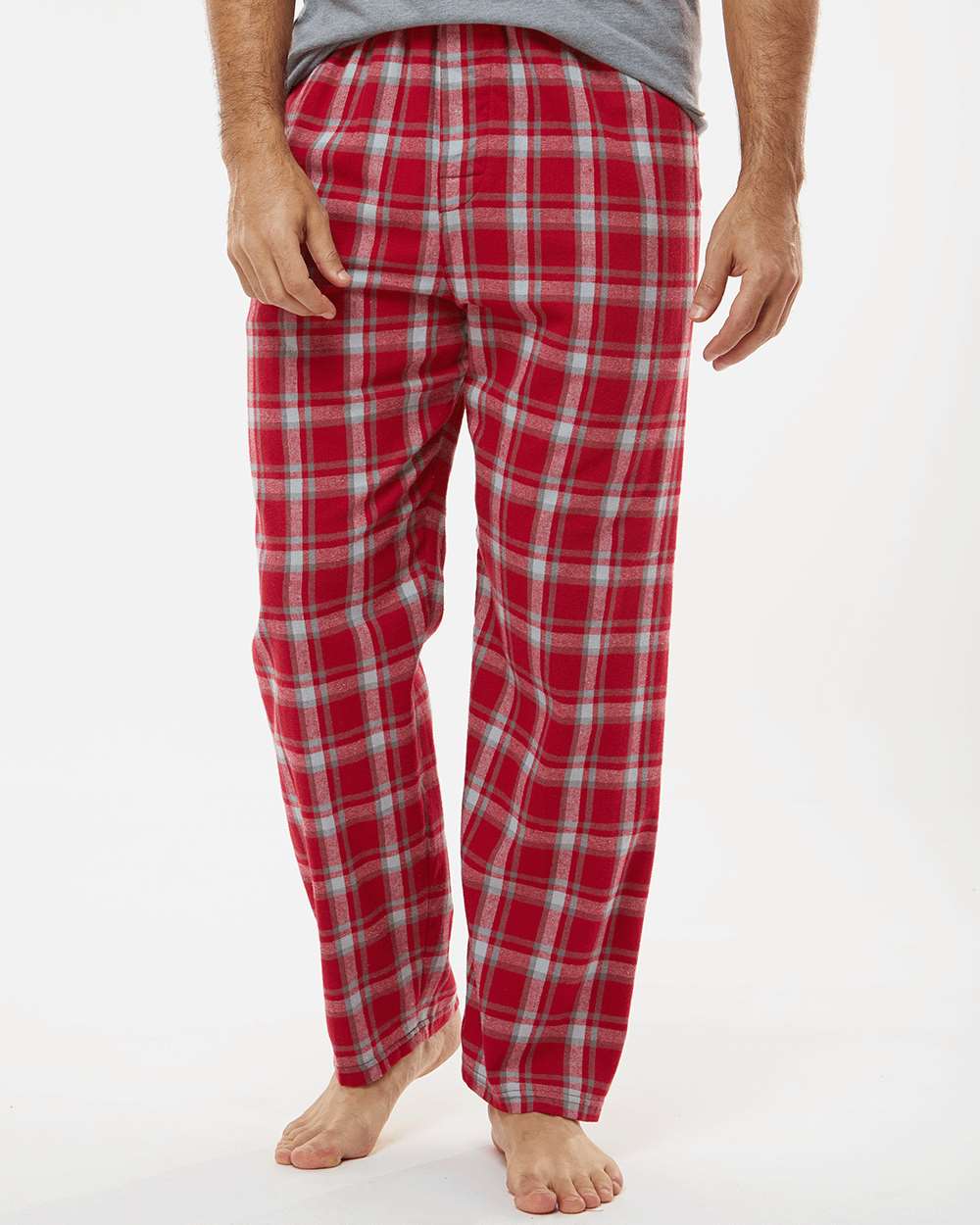 Men's Harley Flannel Pants - OnModelFront - B13203531 - Heritage Garnet Plaid