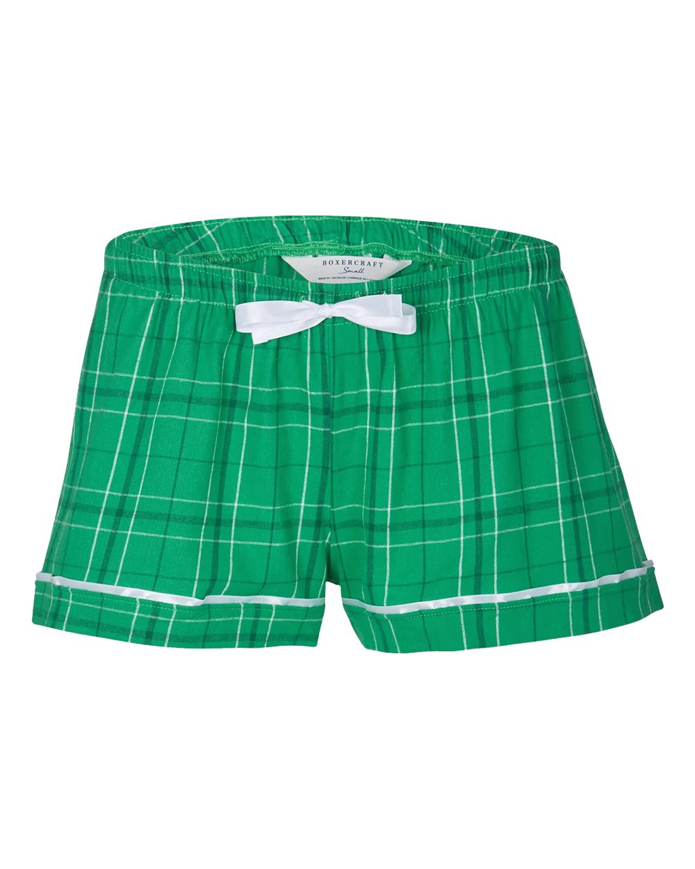 Women's Flannel Shorts - Front - B14403171 - Kelly Field Day Plaid