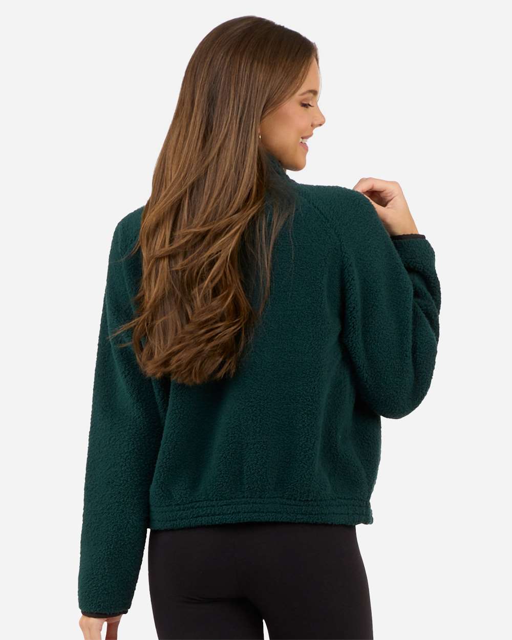 Women's Everest Half-Zip Pullover - OnModelBack - B14903591 - Moss
