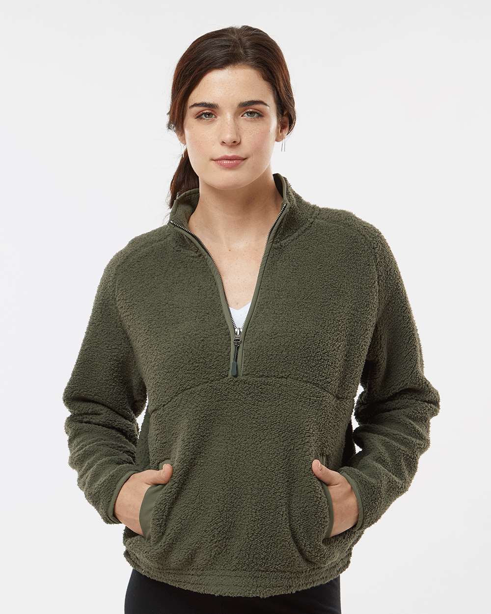 Women's Everest Half-Zip Pullover - OnModelFront - B14903541 - Olive