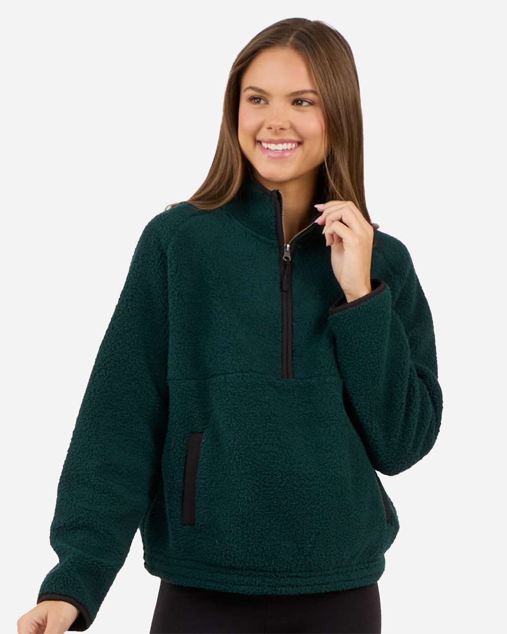Women's Everest Half-Zip Pullover - OnModelFront - B14903591 - Moss