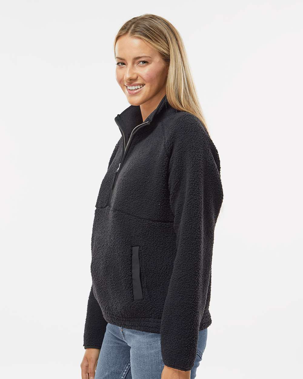 Women's Everest Half-Zip Pullover - OnModelSide - B14903501 - Black