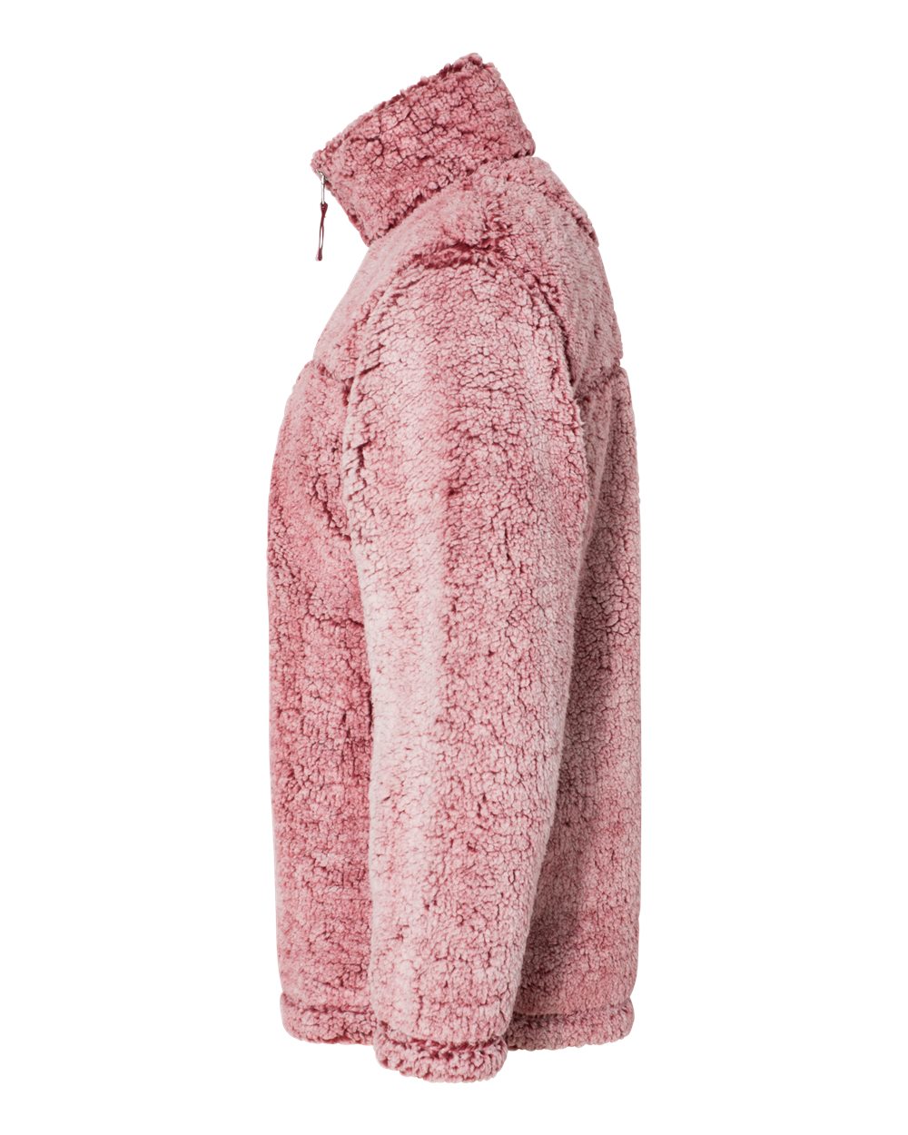 Unisex Sherpa Fleece Quarter-Zip Pullover - DirectSide - B36703062 - Frosty Garnet