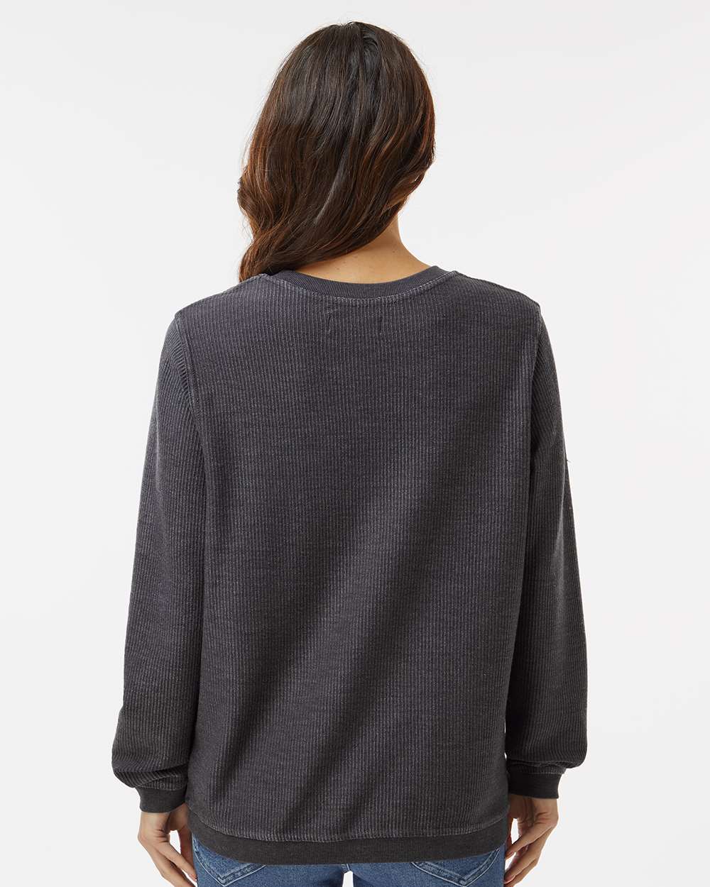 Unisex Corded Crew - OnModelBack - B05903502 - Black