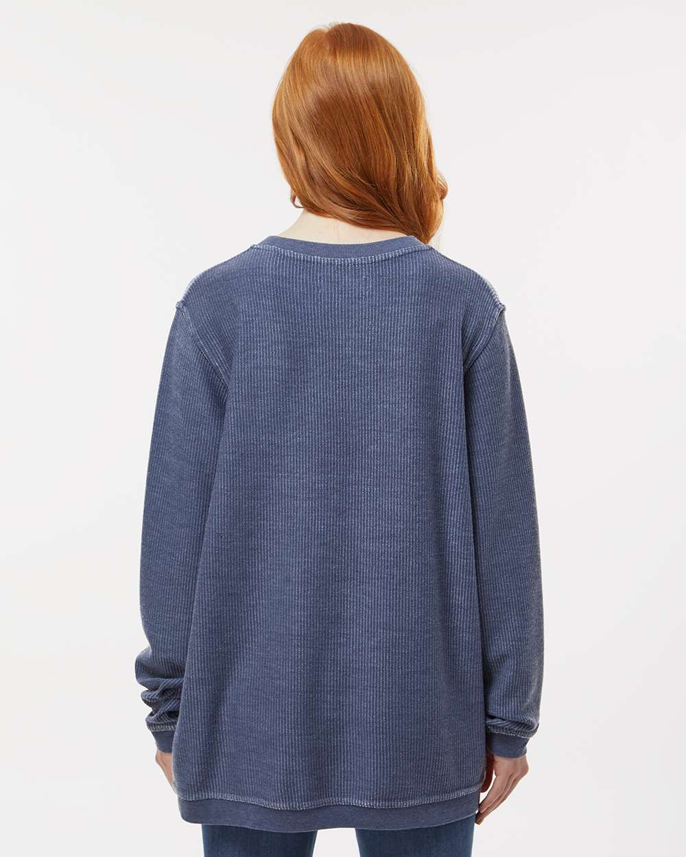Unisex Corded Crew - OnModelBack - B05903752 - Navy