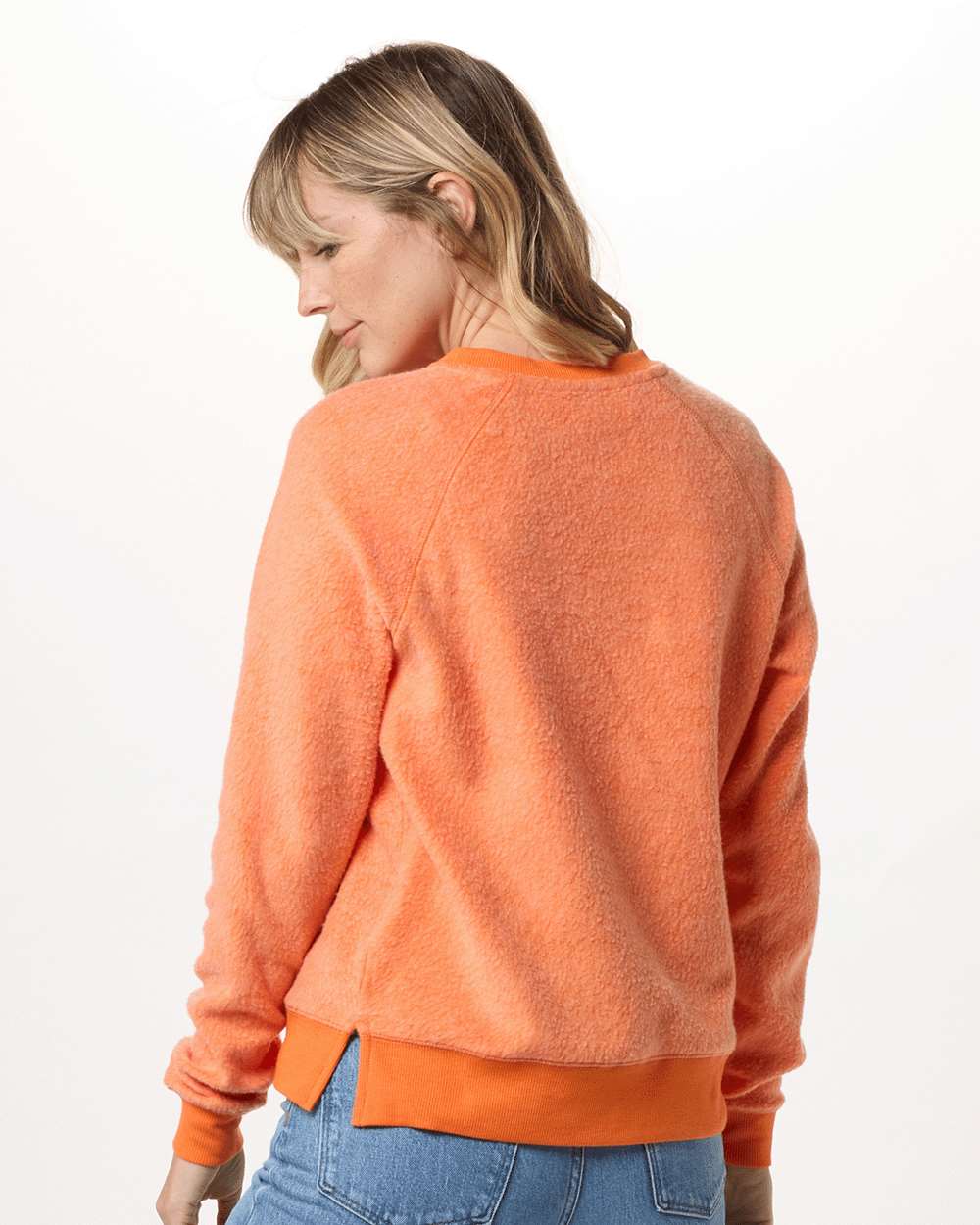 Women's Fleece Out Pullover - Back - B17703661 - Mandarin
