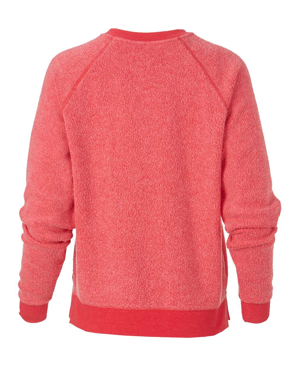 Women's Fleece Out Pullover - Back - B17703701 - Red