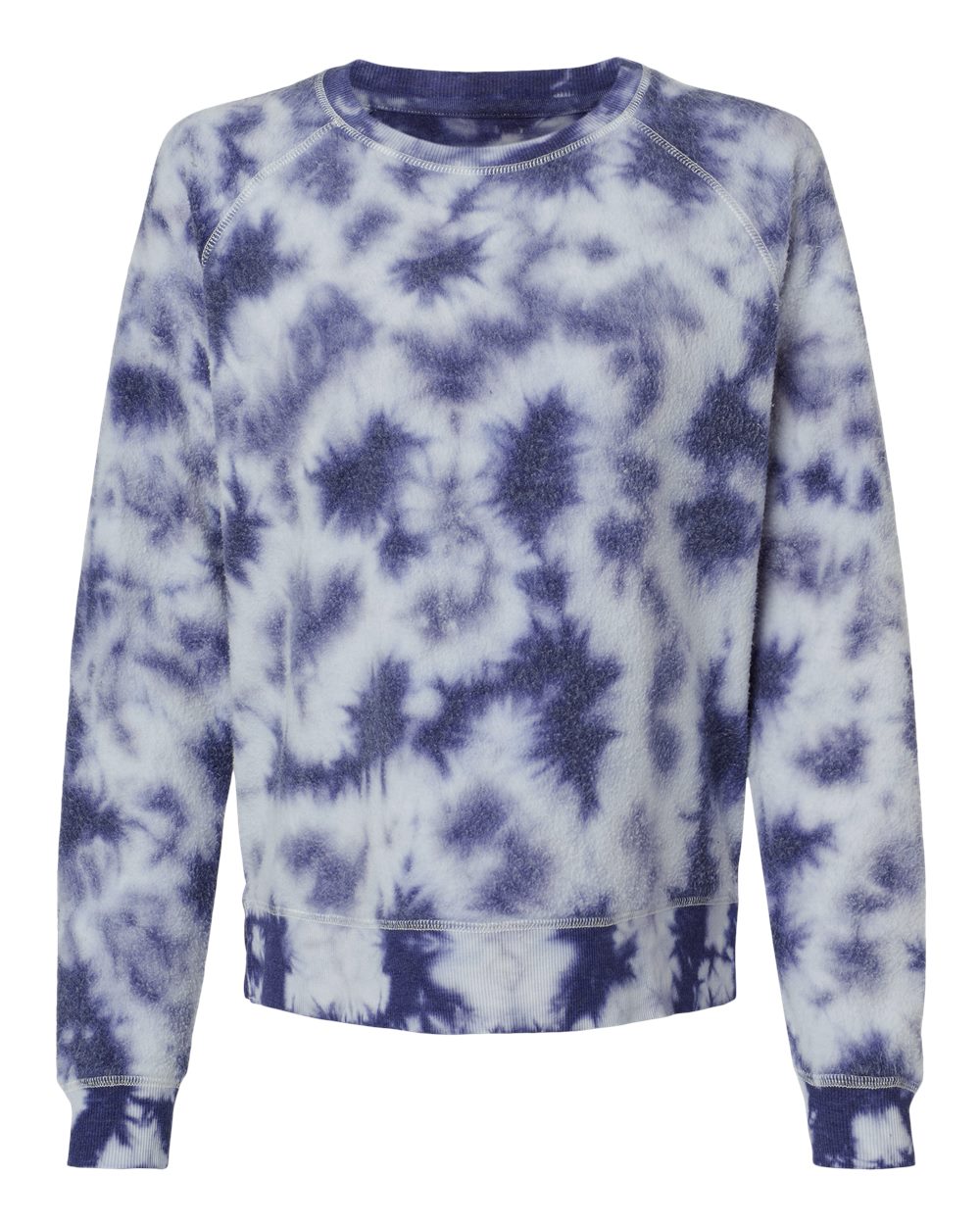 Women's Fleece Out Pullover - Front - B17703101 - Navy Tie-Dye