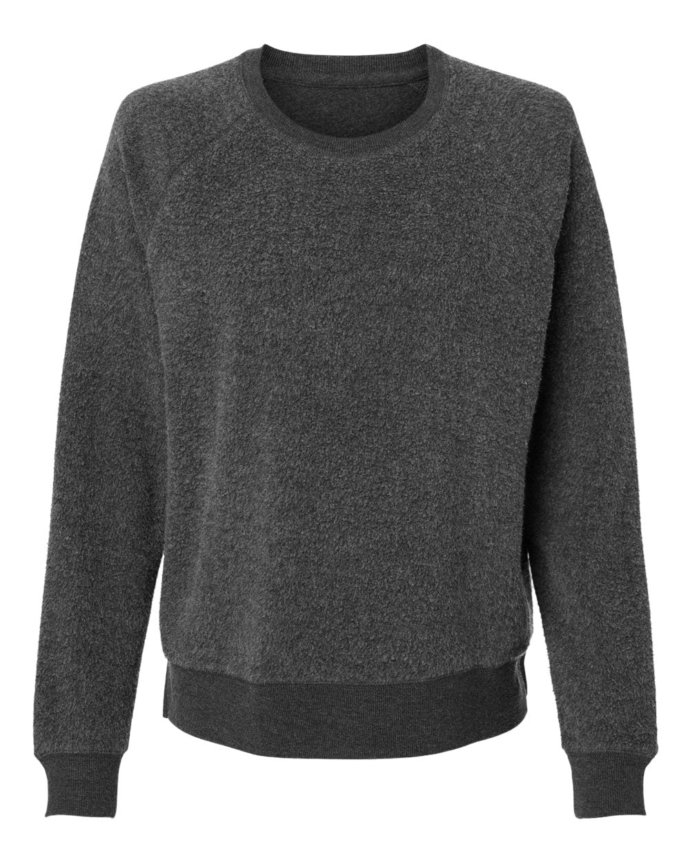 Women's Fleece Out Pullover - Front - B17703591 - Charcoal