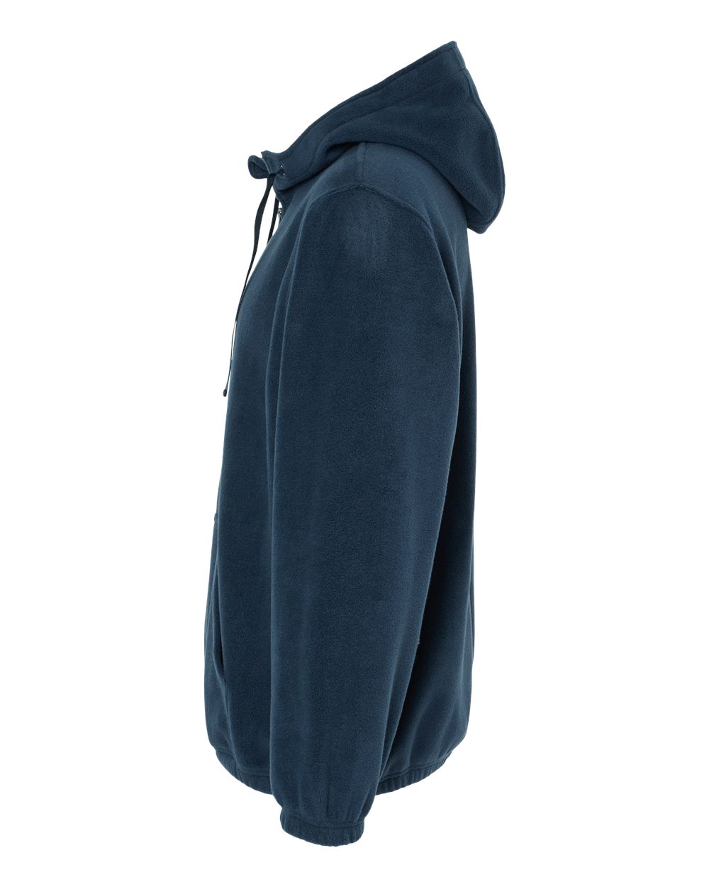 Men's Polar Fleece Quarter-Zip Hooded Pullover - DirectSide - B16986653 - Navy