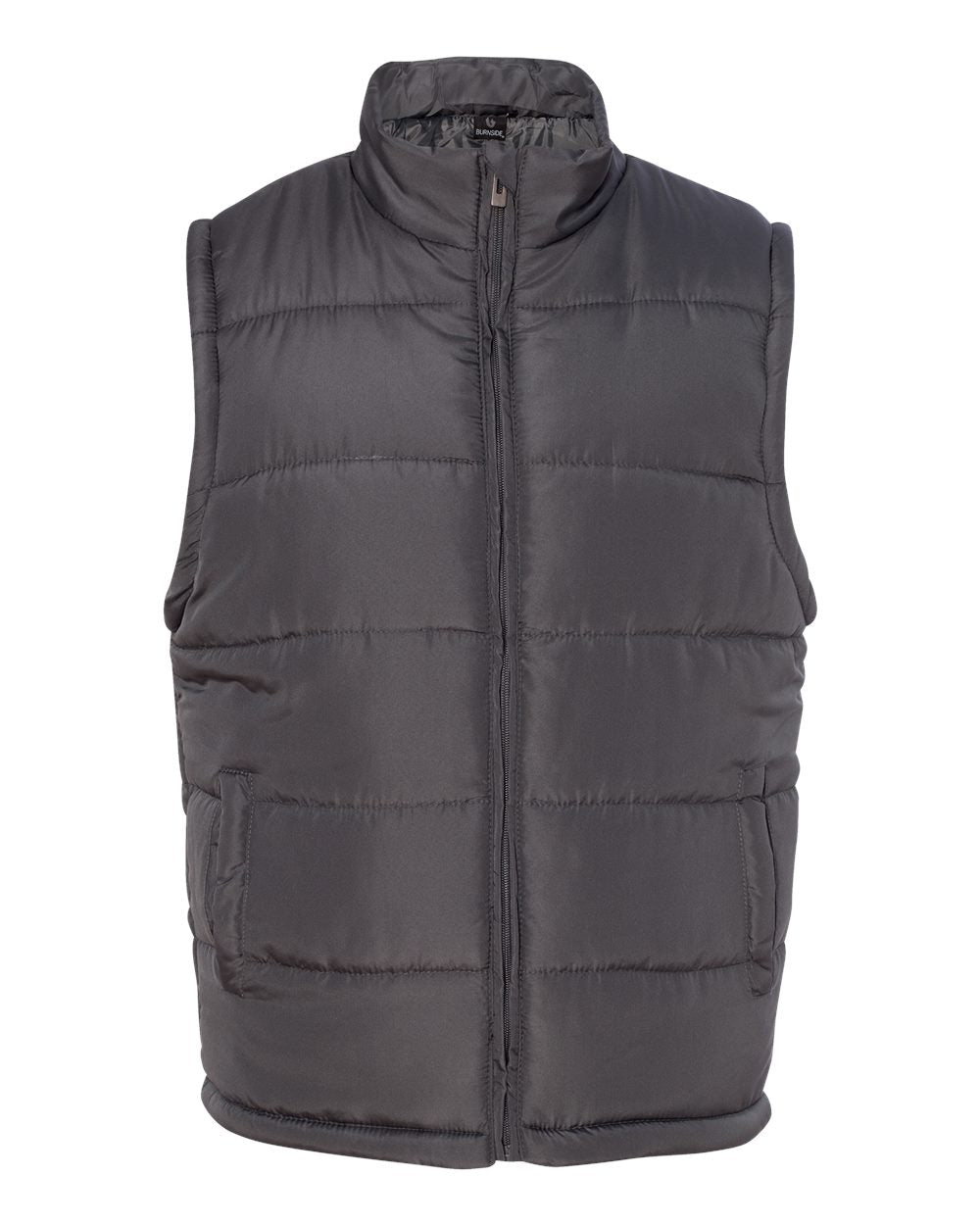 Men's Puffer Vest - Front - B20586093 - Charcoal