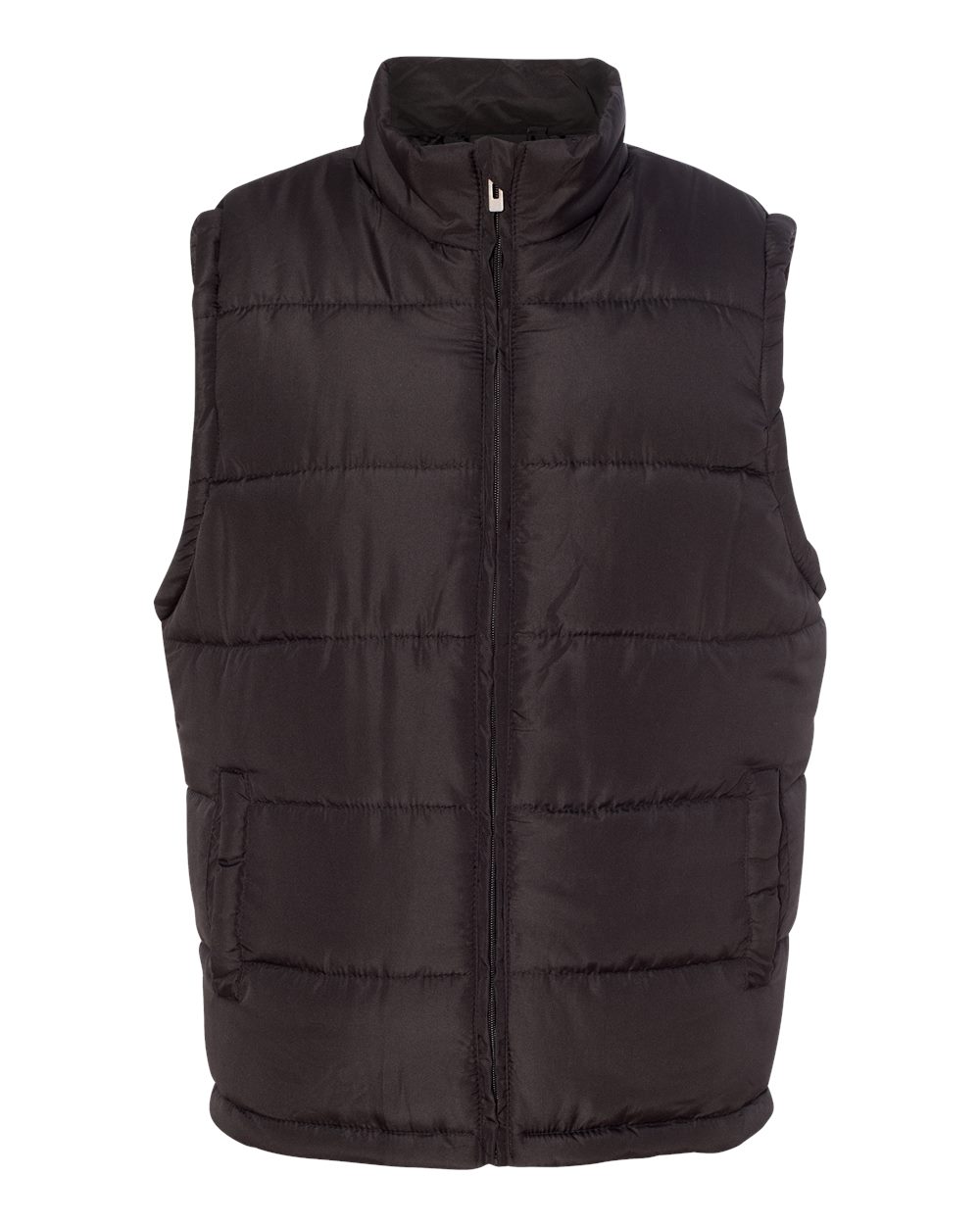 Men's Puffer Vest - Front - B20586503 - Black