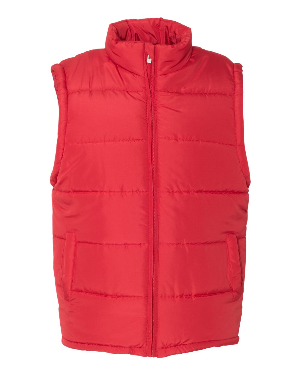 Men's Puffer Vest - Front - B20586703 - Red