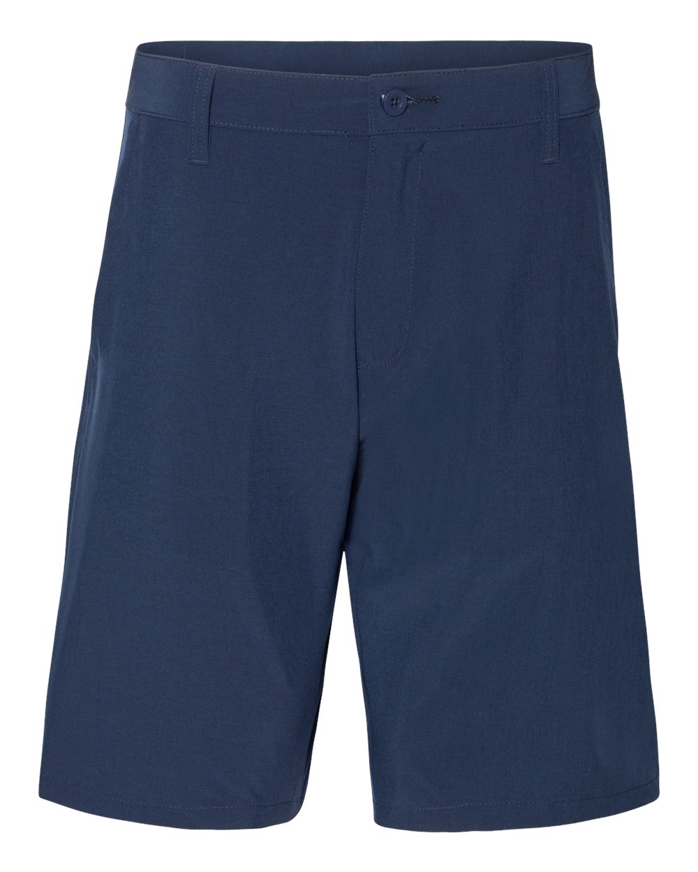 Men's Hybrid Stretch Shorts - Front - B13286650 - Navy Heather