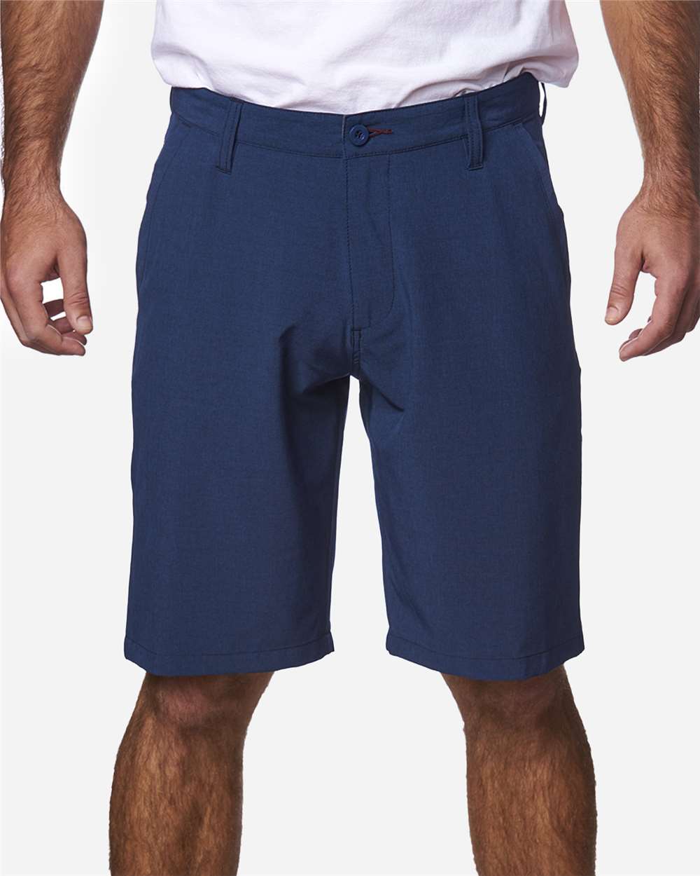 Men's Hybrid Stretch Shorts - OnModelFront - B13286650 - Navy Heather