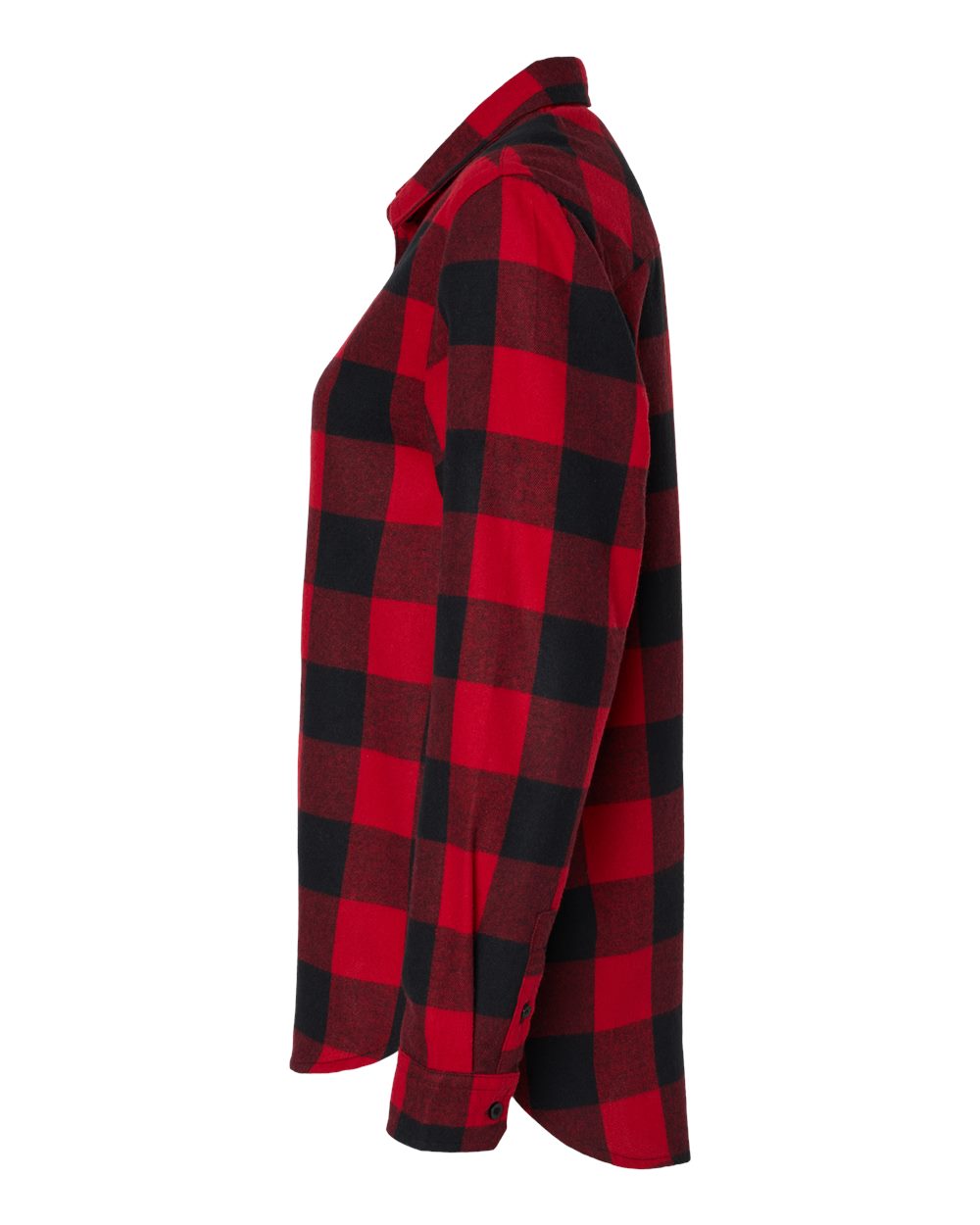 Women's Boyfriend Flannel - DirectSide - B12986723 - Red/ Black Buffalo