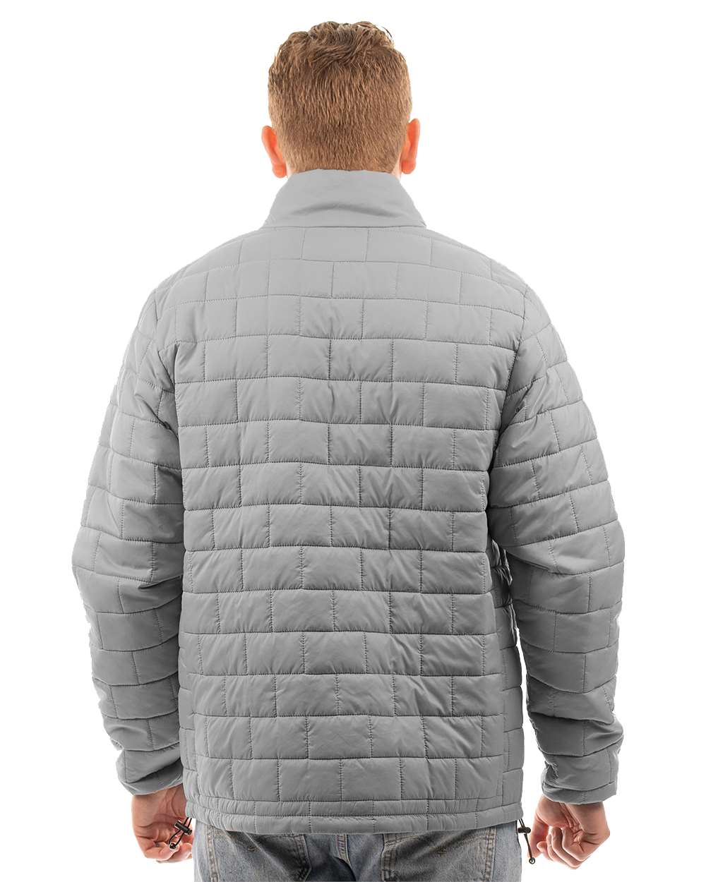 Men's Elemental Puffer Jacket - Back - B01586363 - Steel