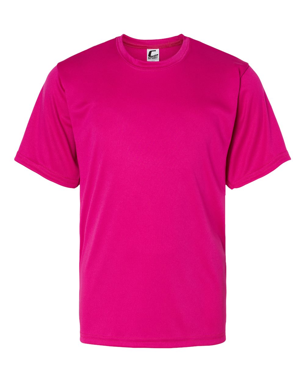 Youth Performance T-Shirt - Front - B85685312 - Hot Pink