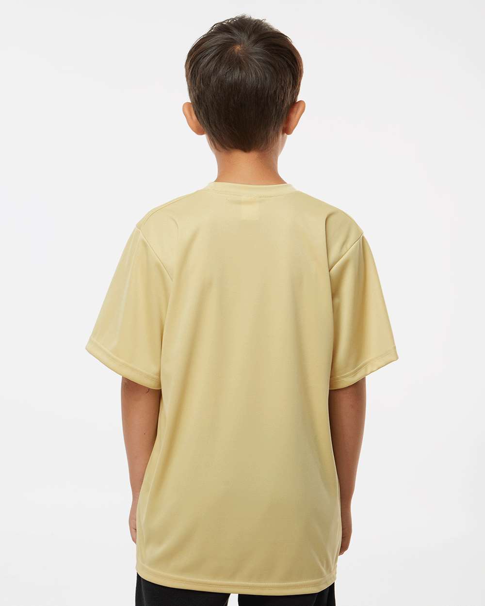 Youth Performance T-Shirt - OnModelBack - B85685282 - Vegas Gold