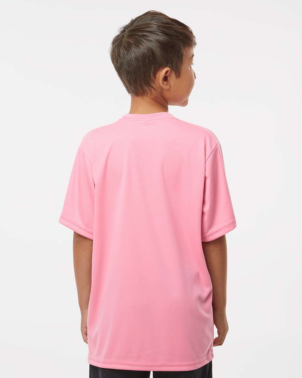 Youth Performance T-Shirt - OnModelBack - B85685302 - Pink