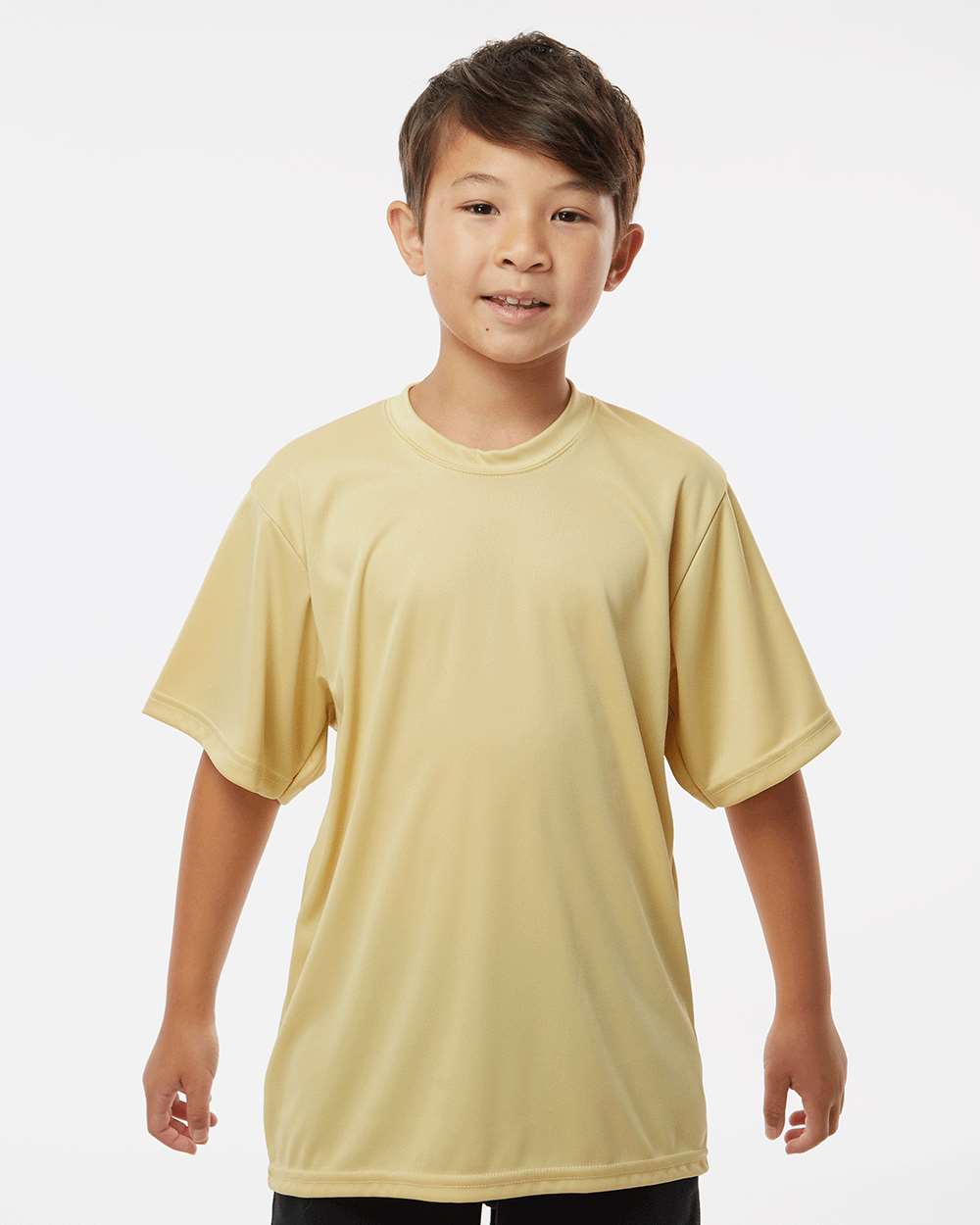 Youth Performance T-Shirt - OnModelFront - B85685282 - Vegas Gold